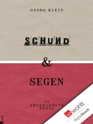 cover image of Schund & Segen
